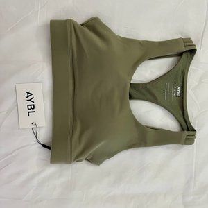 Aybl Core Sports Bra - size S - olive green